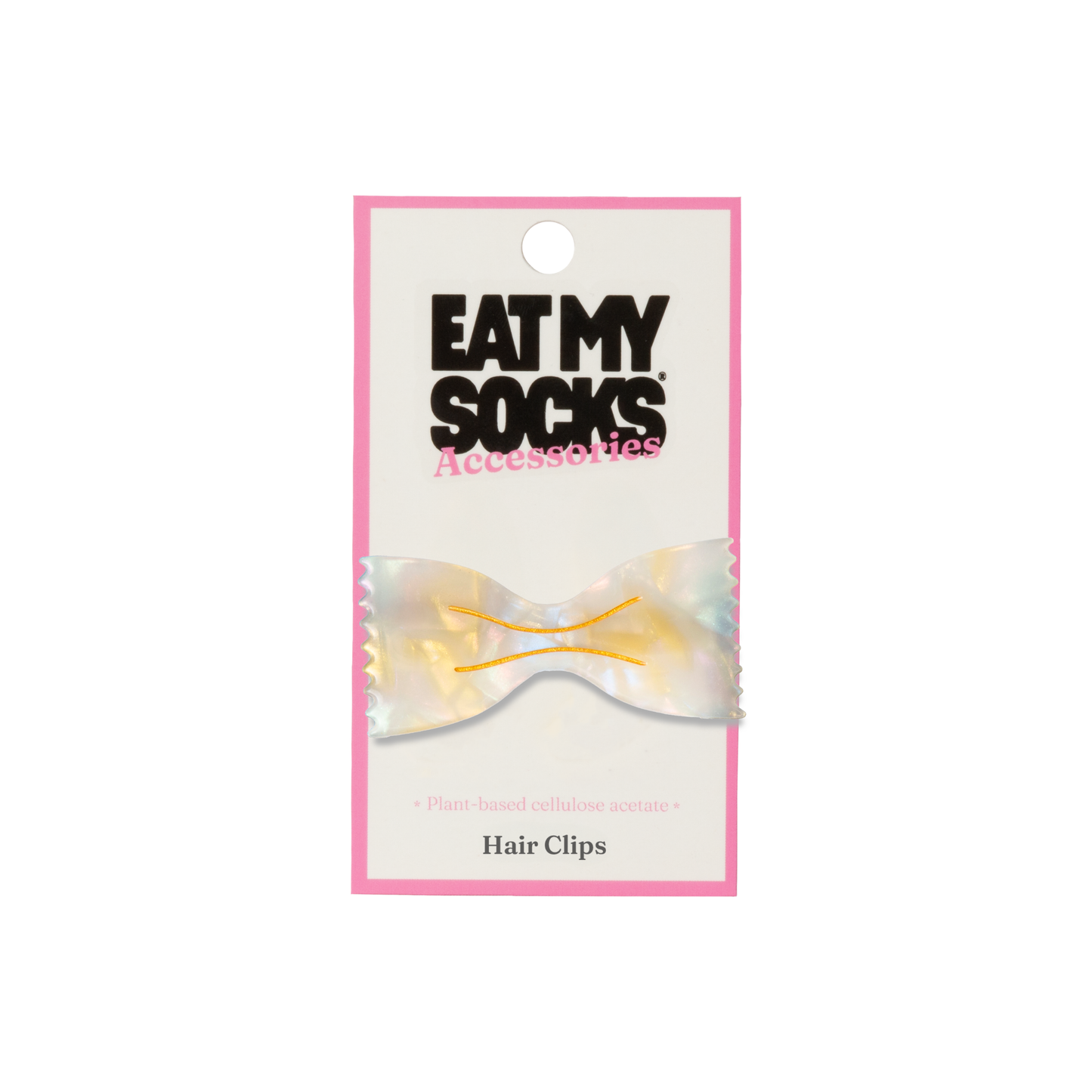 Eat My Socks Hair Clip Farfalle