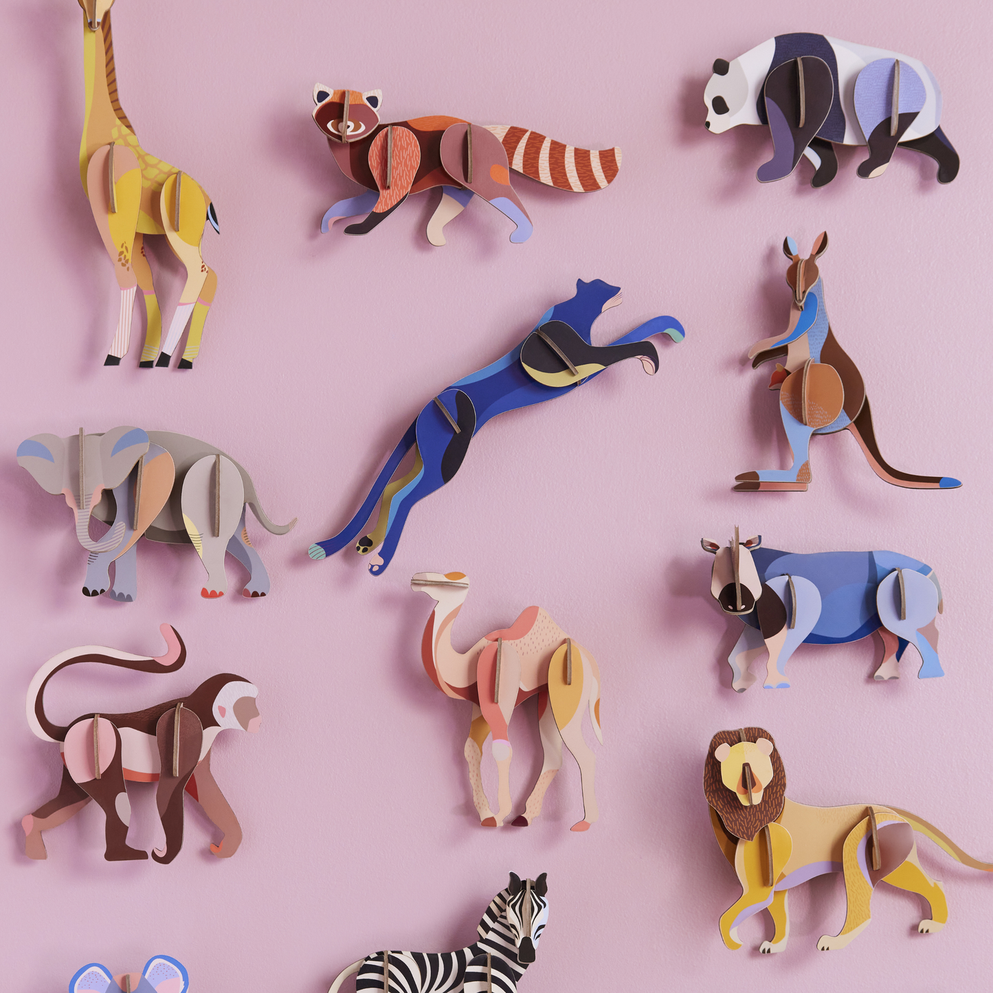 Studio Roof Wall Art Jungle Animals (B7) Red Panda