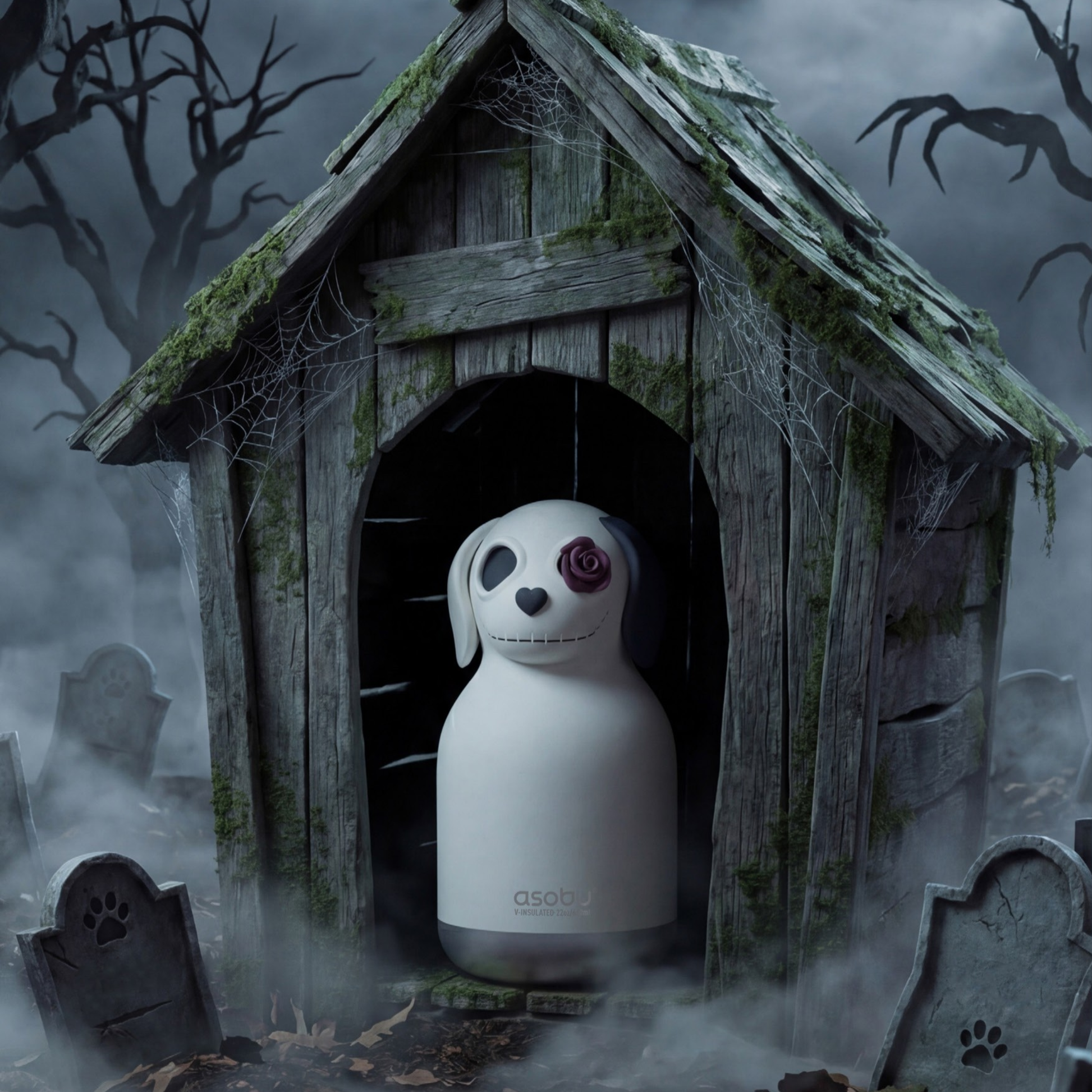Asobu Spookie Bottle 660ml Undead Dog