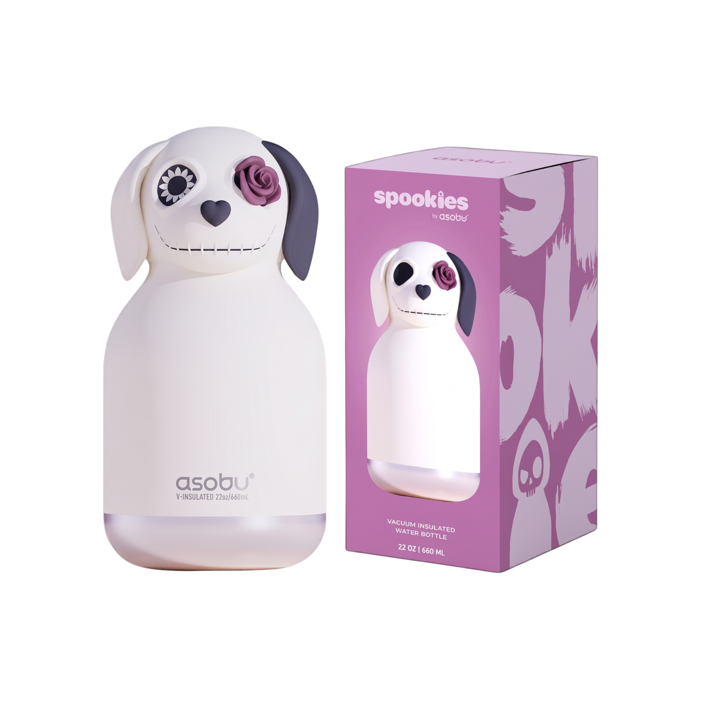 Asobu Spookie Bottle 660ml Undead Dog