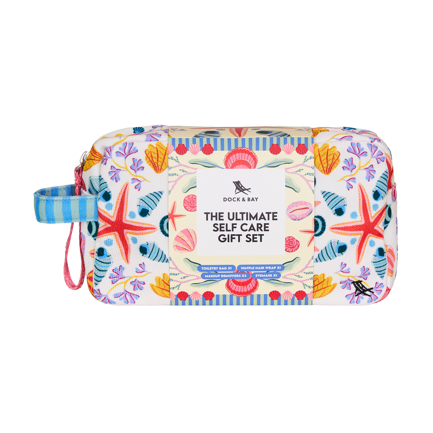 Dock & Bay Toiletry Bag Seashell Soiree 100% Recycled 100% Recycled