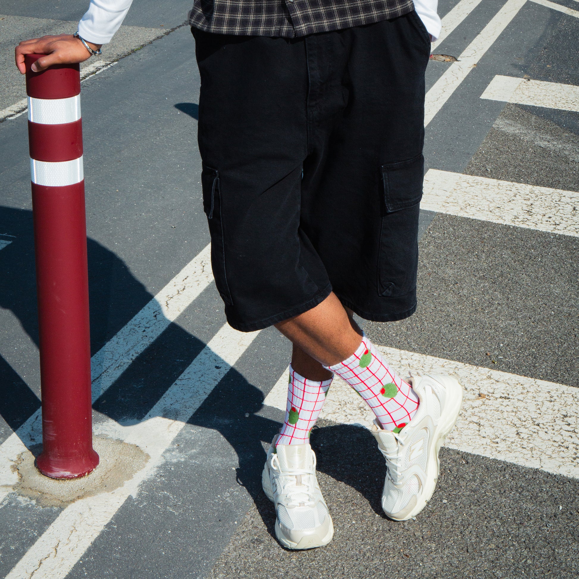 Eat My Socks Crew Socks Olive
