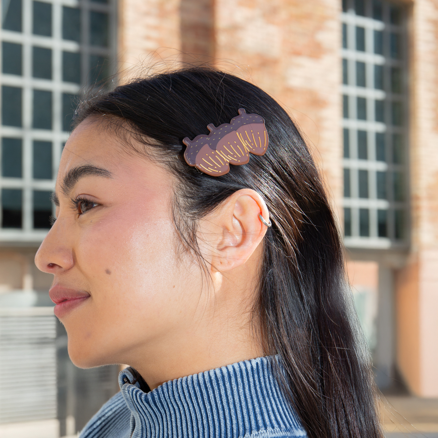 Eat My Socks Hair Clip Hazelnut