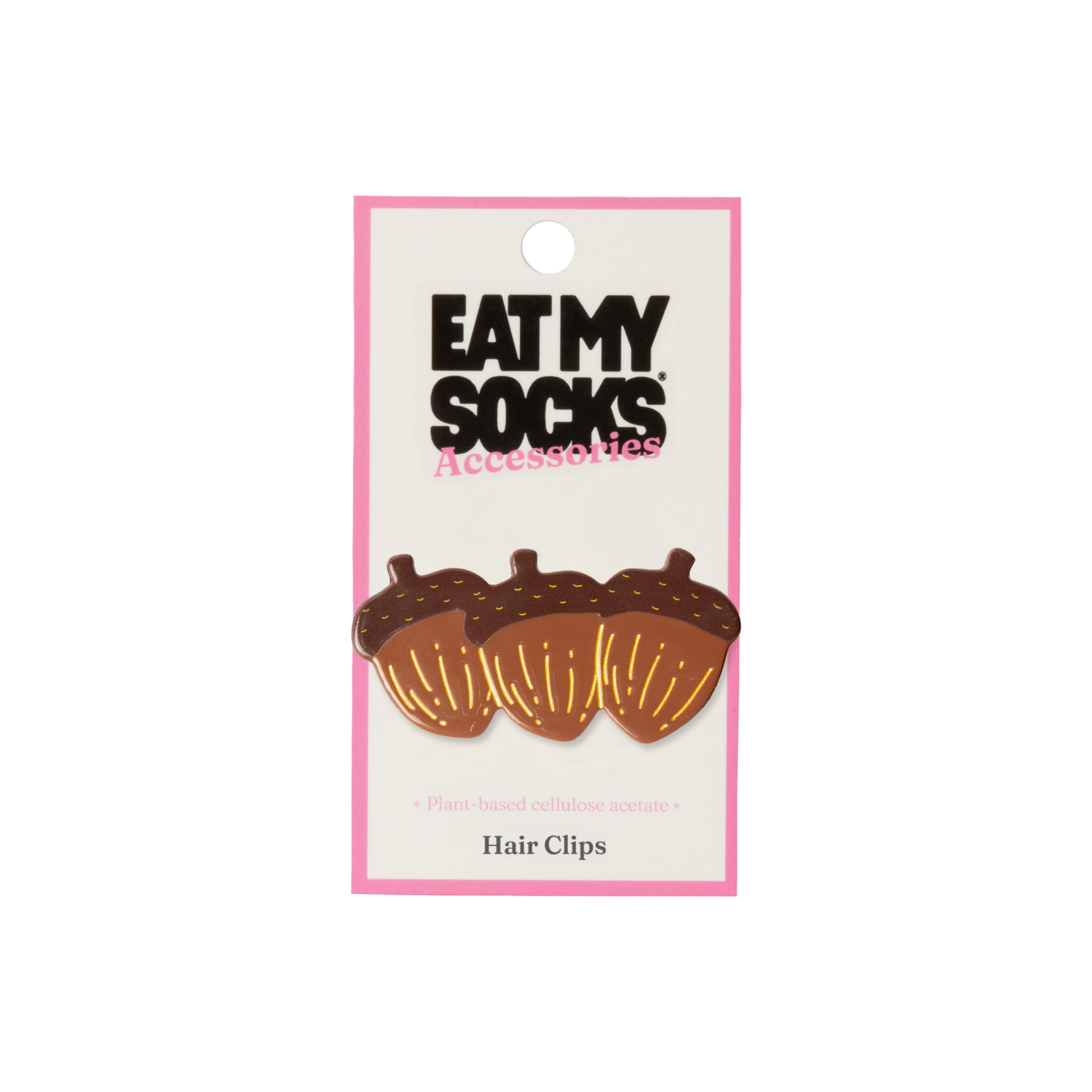 Eat My Socks Hair Clip Hazelnut