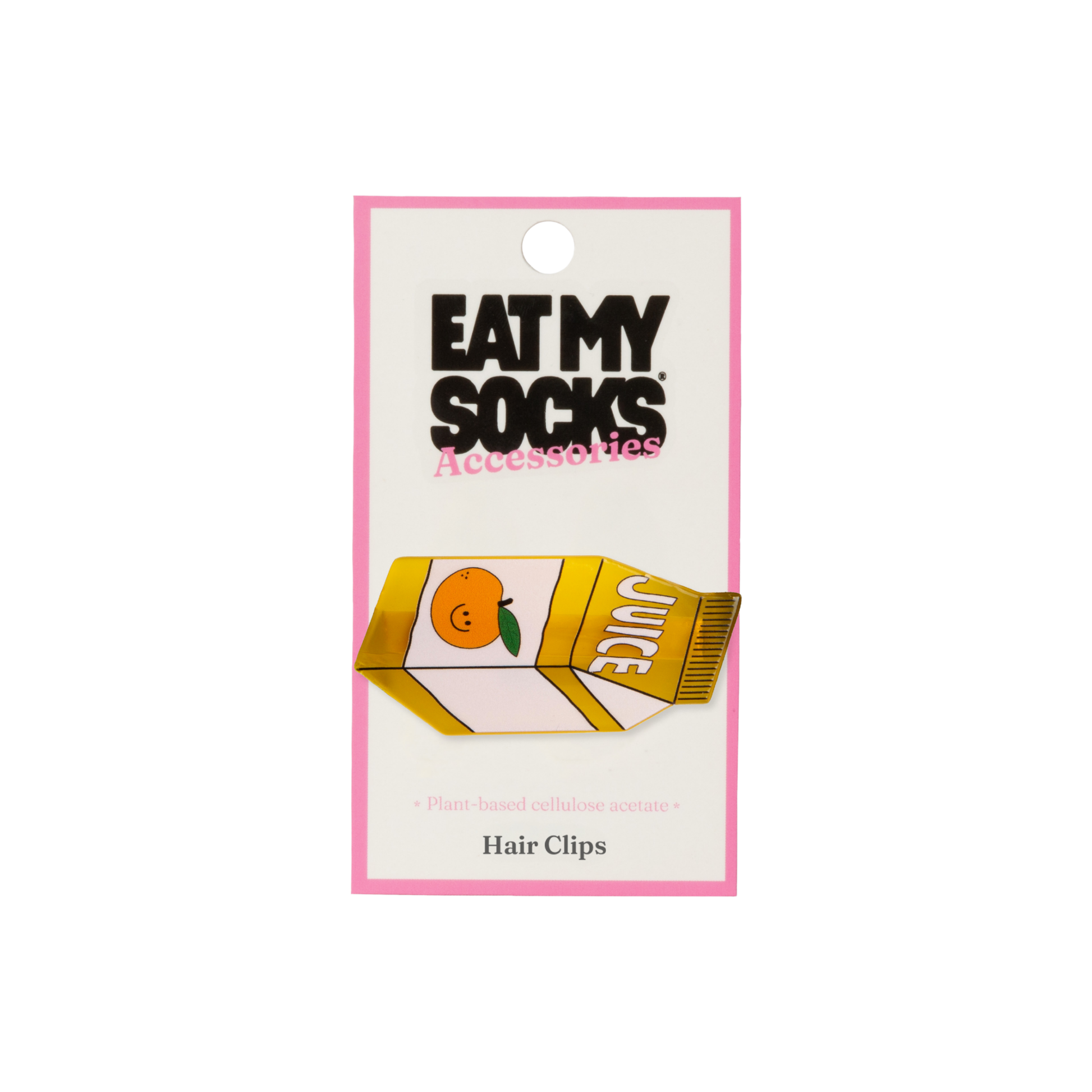 Eat My Socks Hair Clip Orange Juice