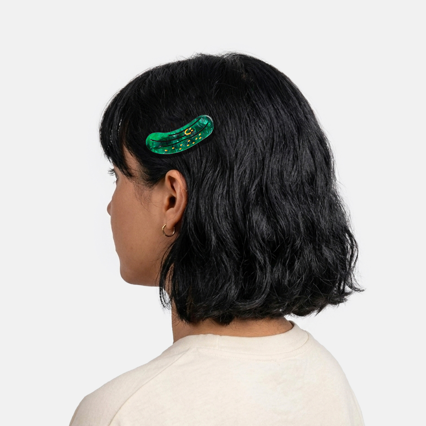 Eat My Socks Hair Clip Pickles