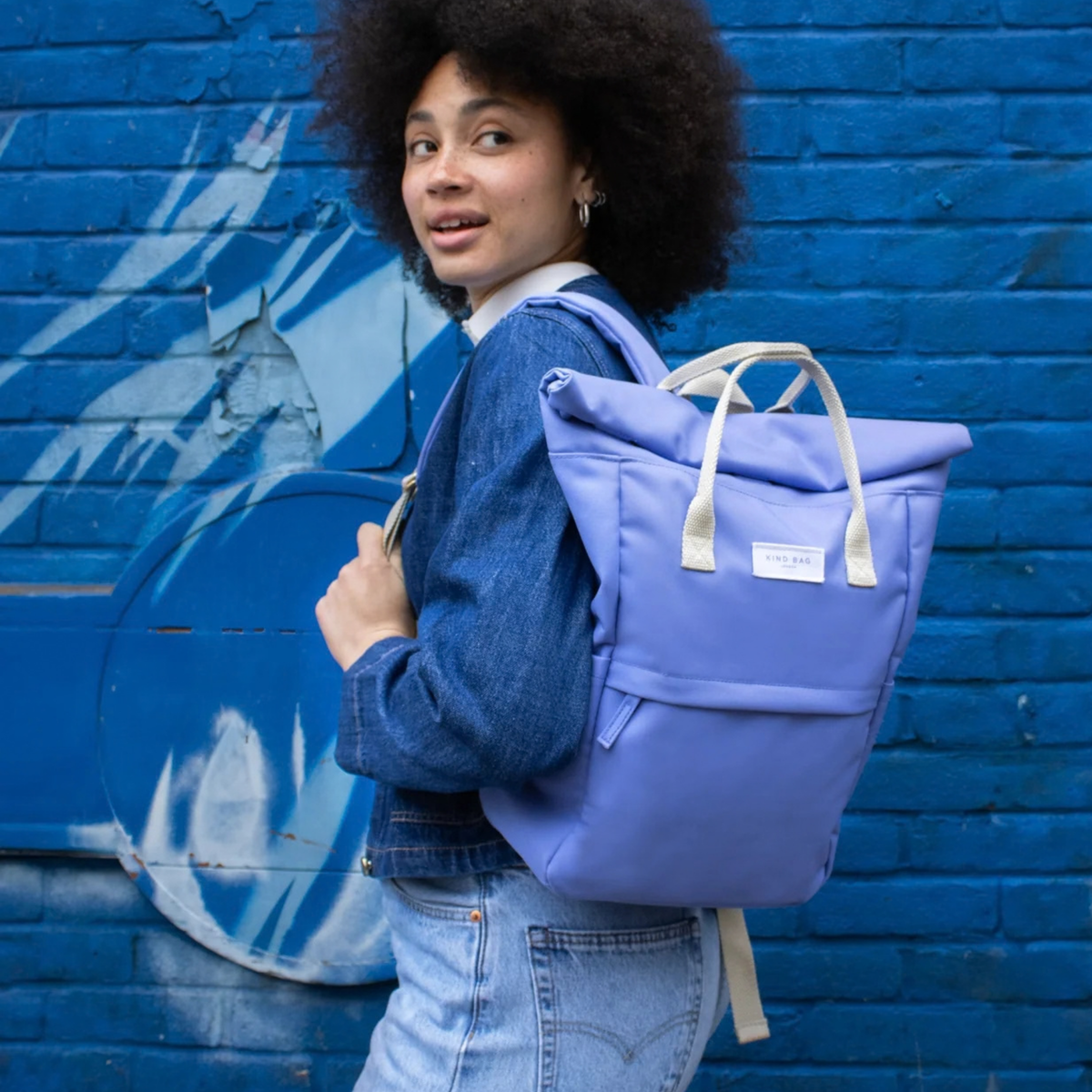Kind Bag Backpack Medium Dusty Blue