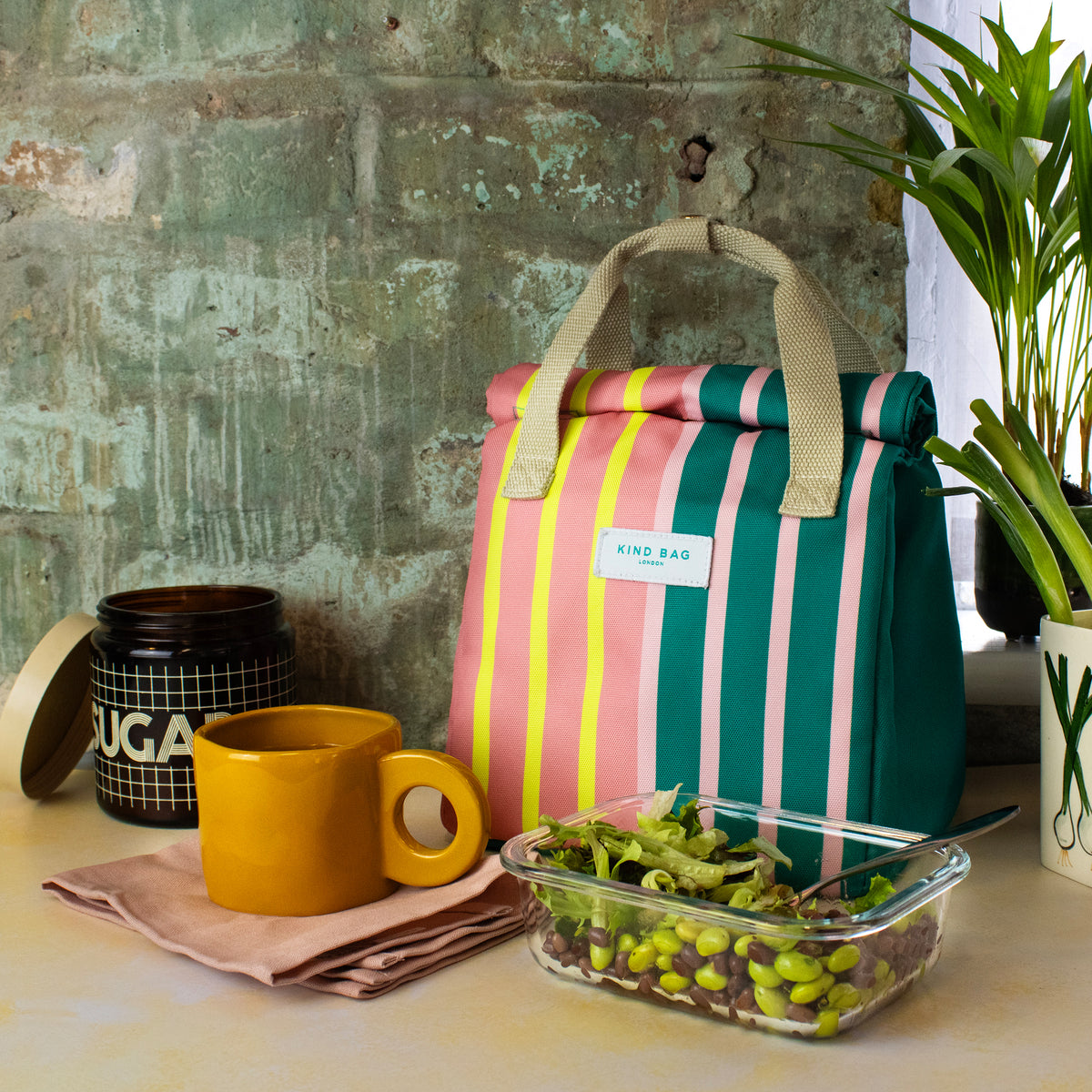 Kind Bag Lunch Bag Bi-colour Stripe