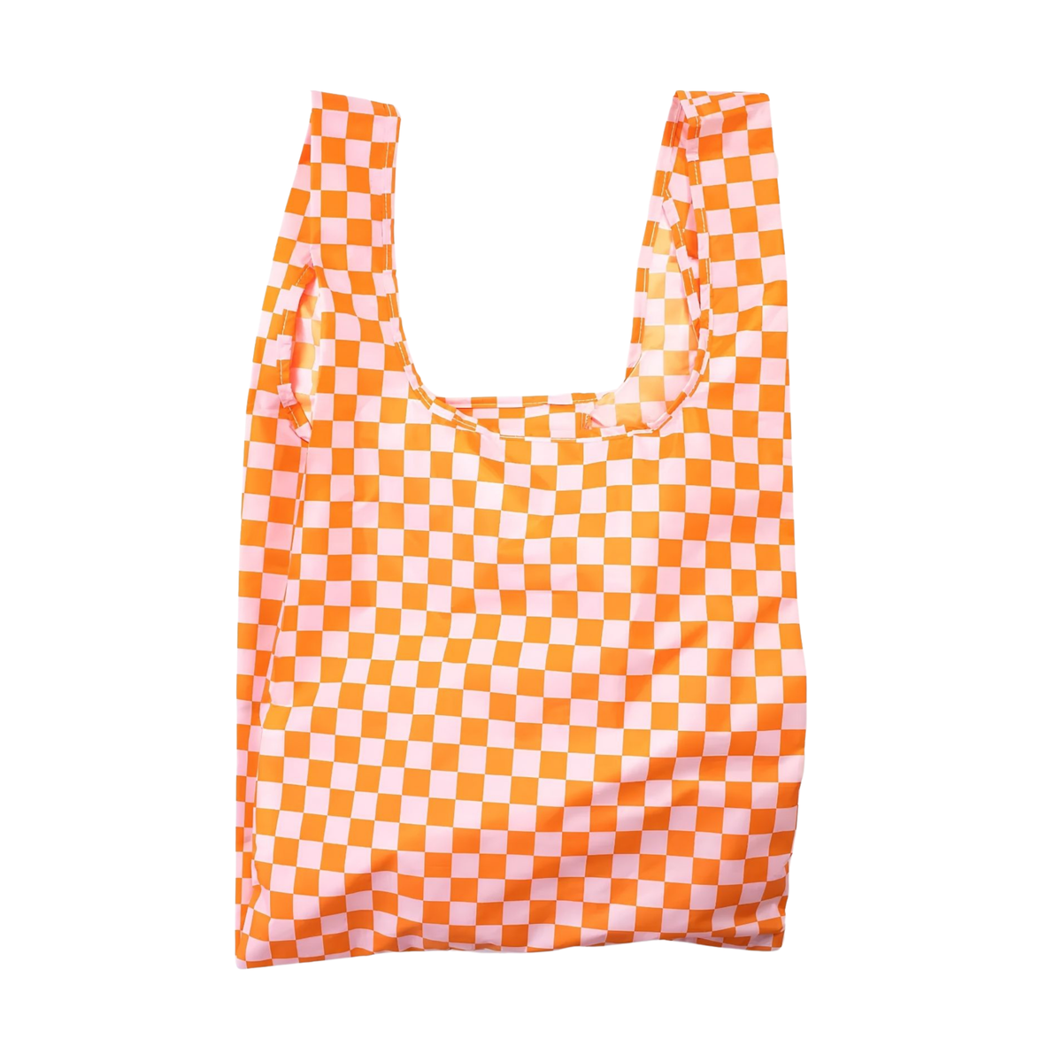 Kind Bag Reusable Bag Medium Checkerboard Orange