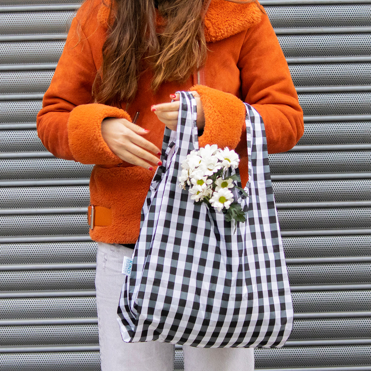Kind Bag Reusable Bag Medium Gingham