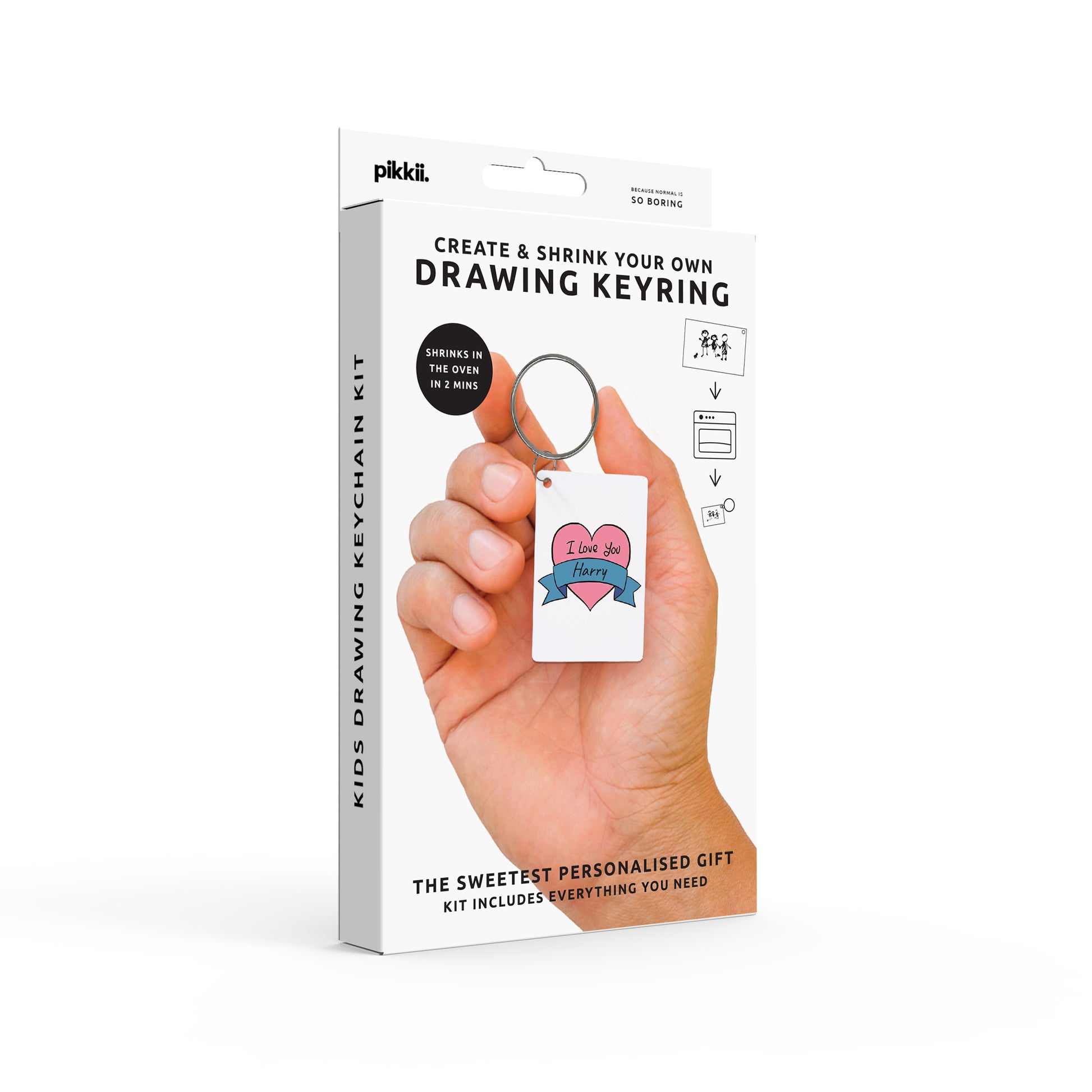 Pikkii Keyring Shrink Kit Drawing