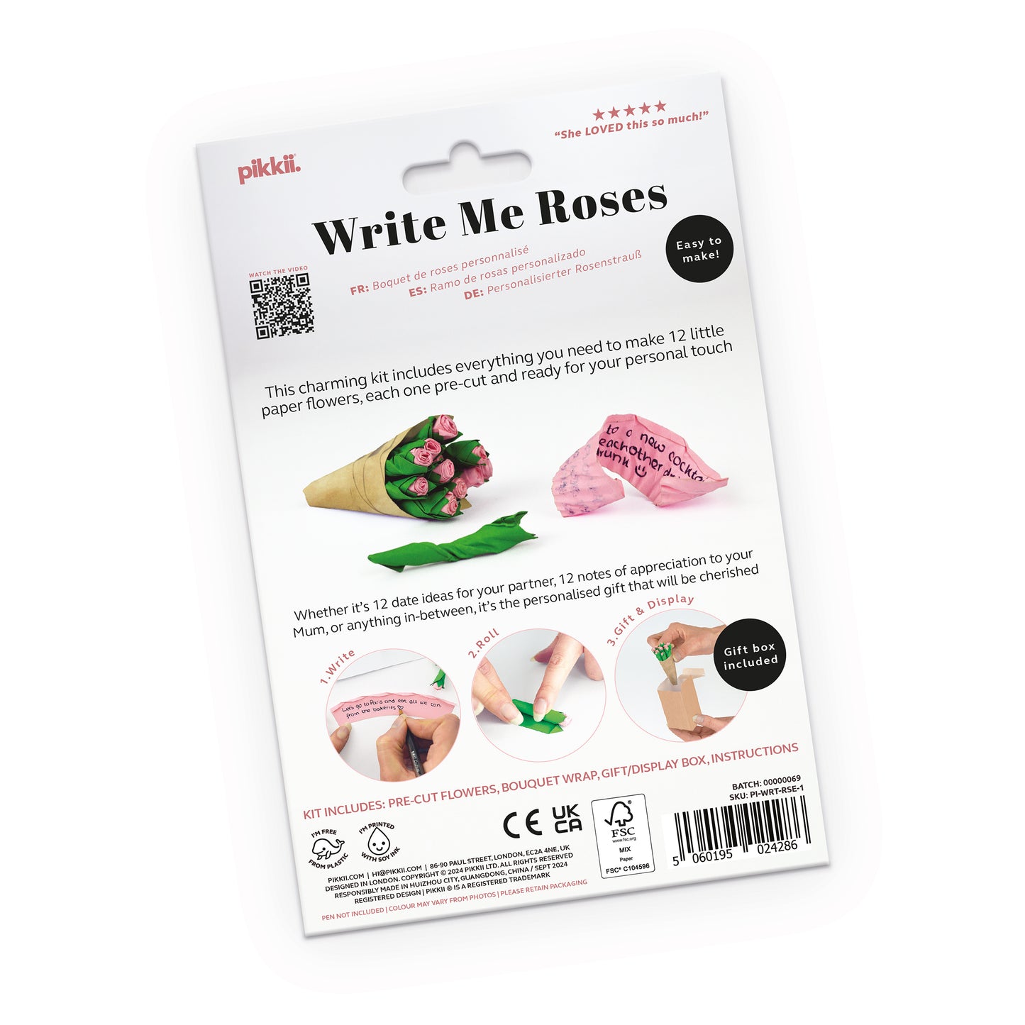 Pikkii Write Me Roses