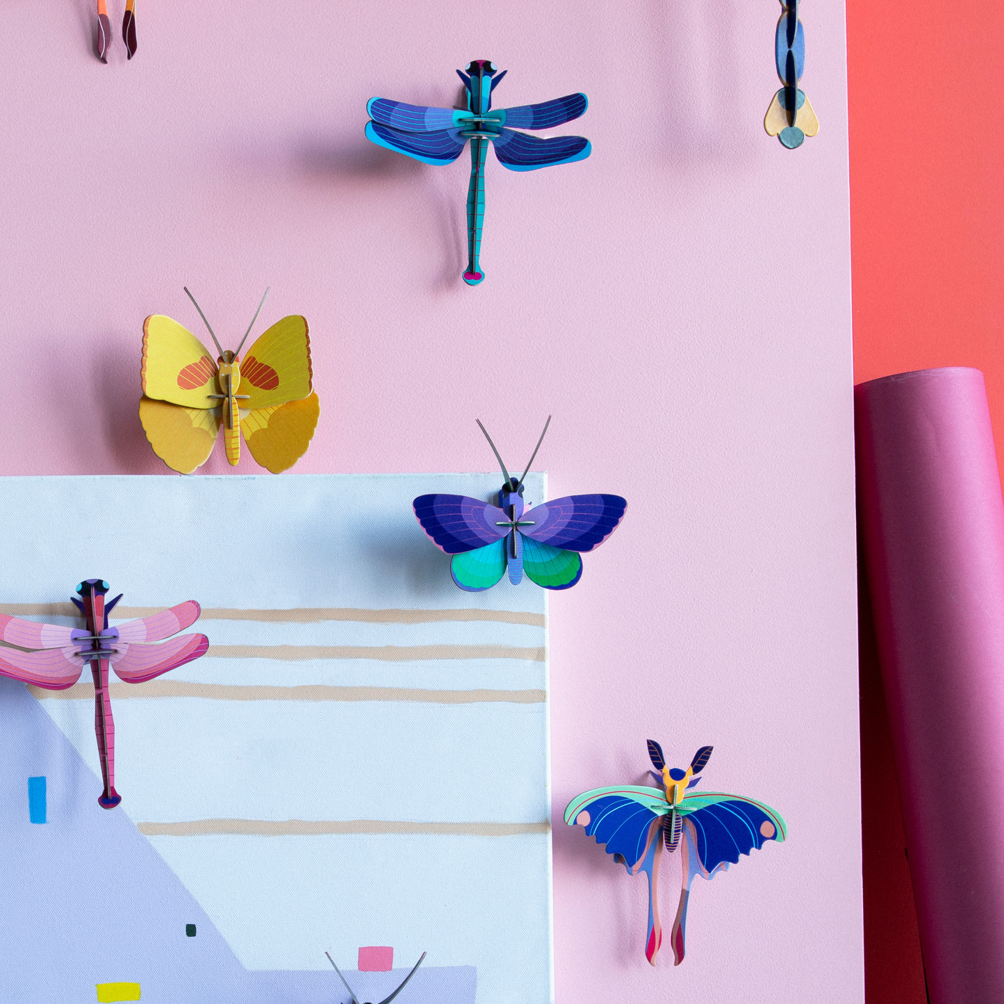 Studio Roof Wall Art Butterflies (B7) Blue Copper Butterfly