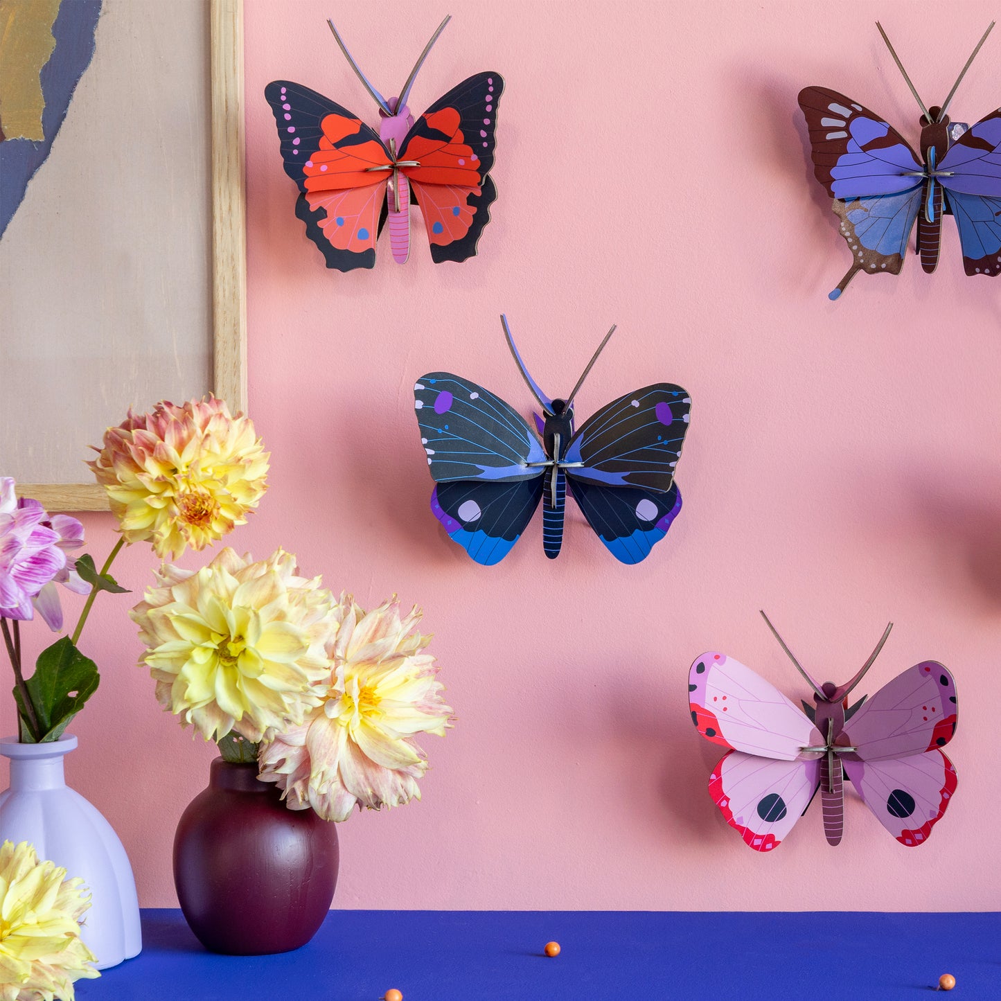 Studio Roof Wall Art Butterflies (B7) Blue Diadem
