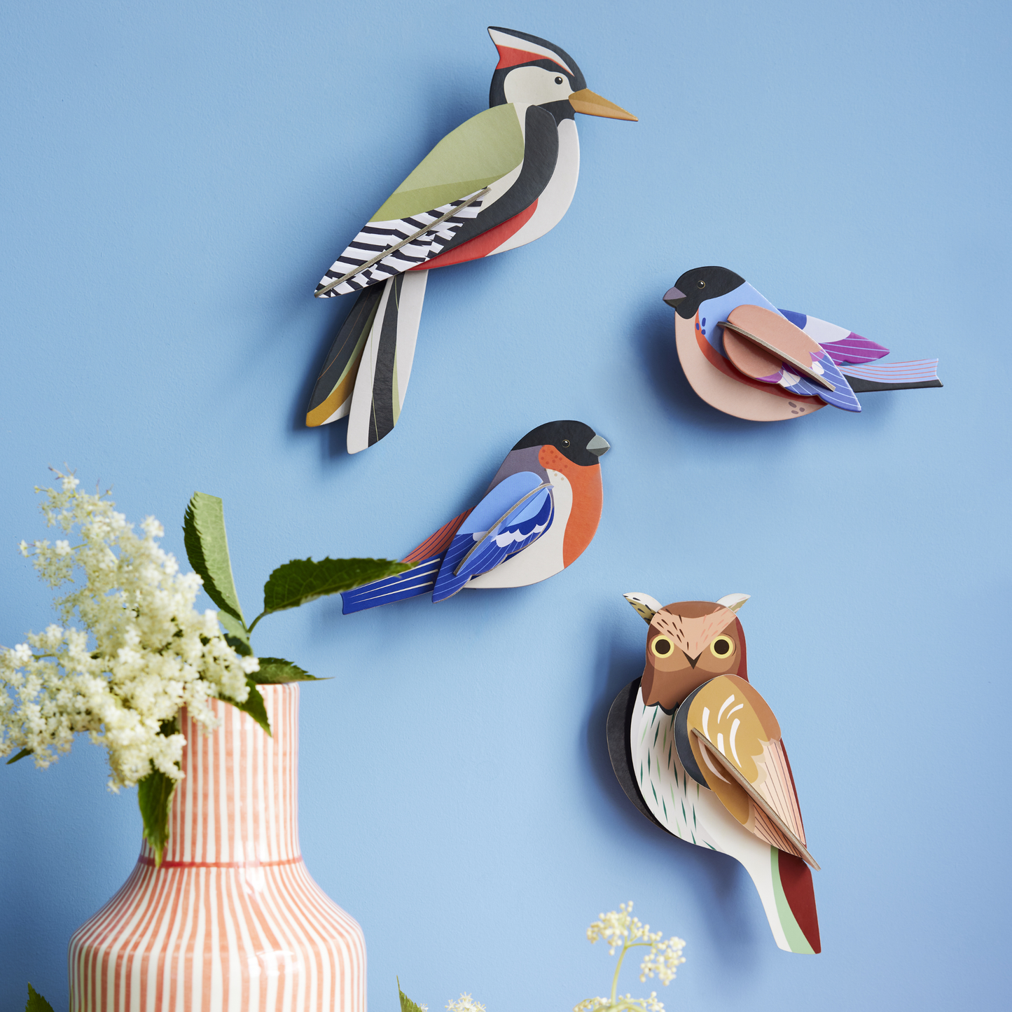 Studio Roof Wall Art Garden Birds (B6) Finches