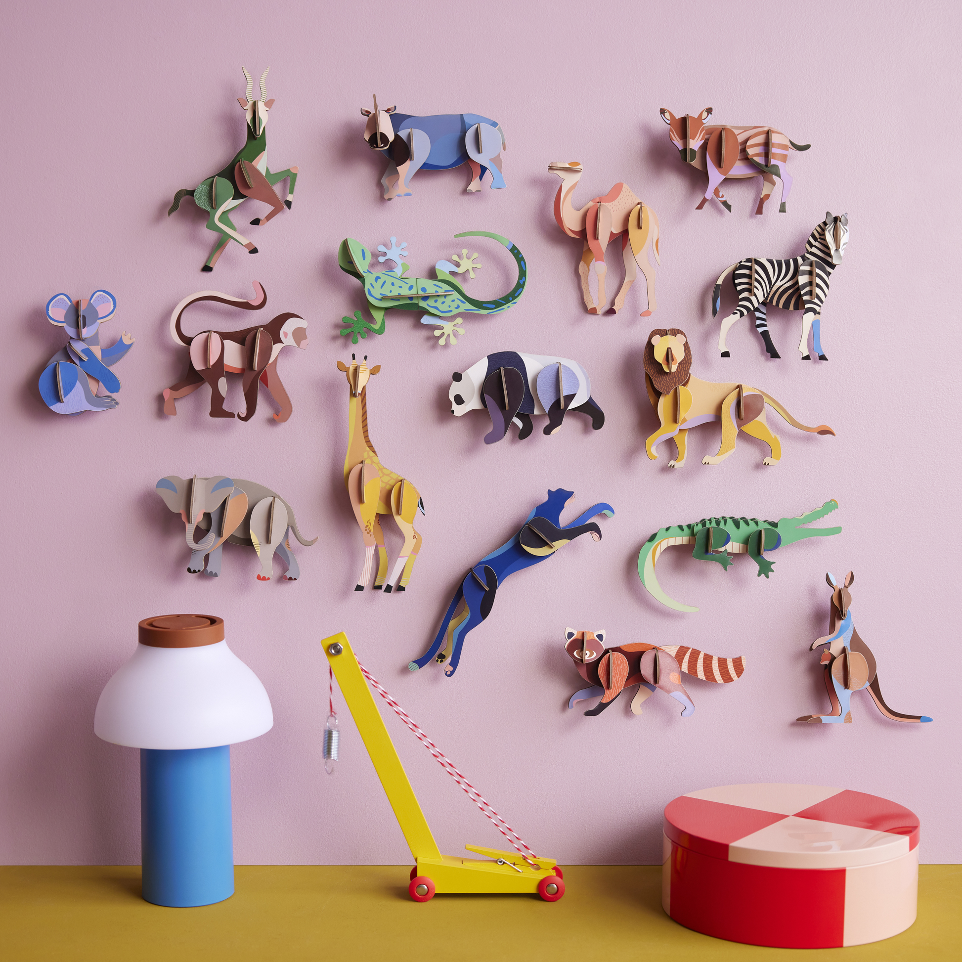 Studio Roof Wall Art Jungle Animals (B7) Boar Piglet