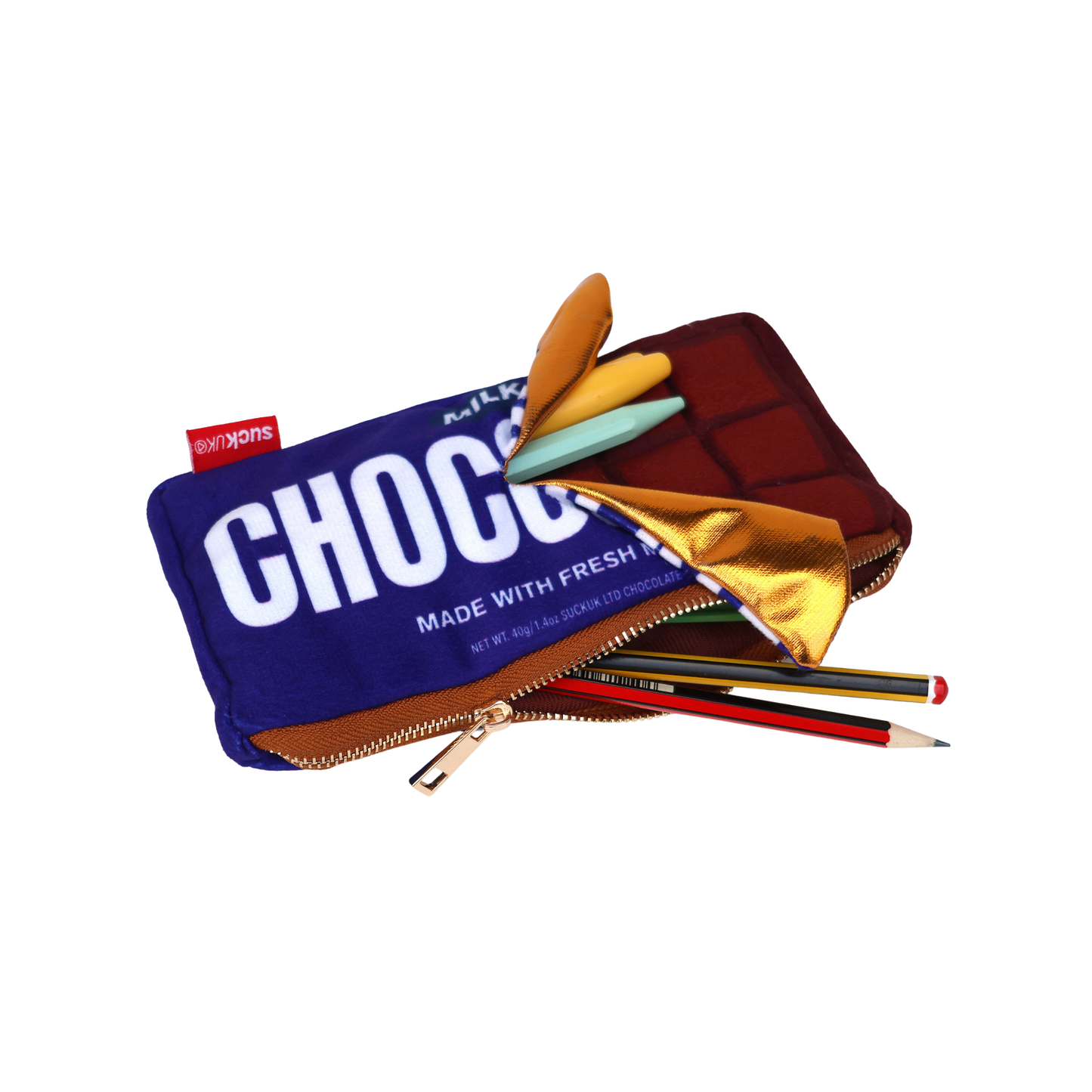 Suck UK Zip Case Chocolate Bar