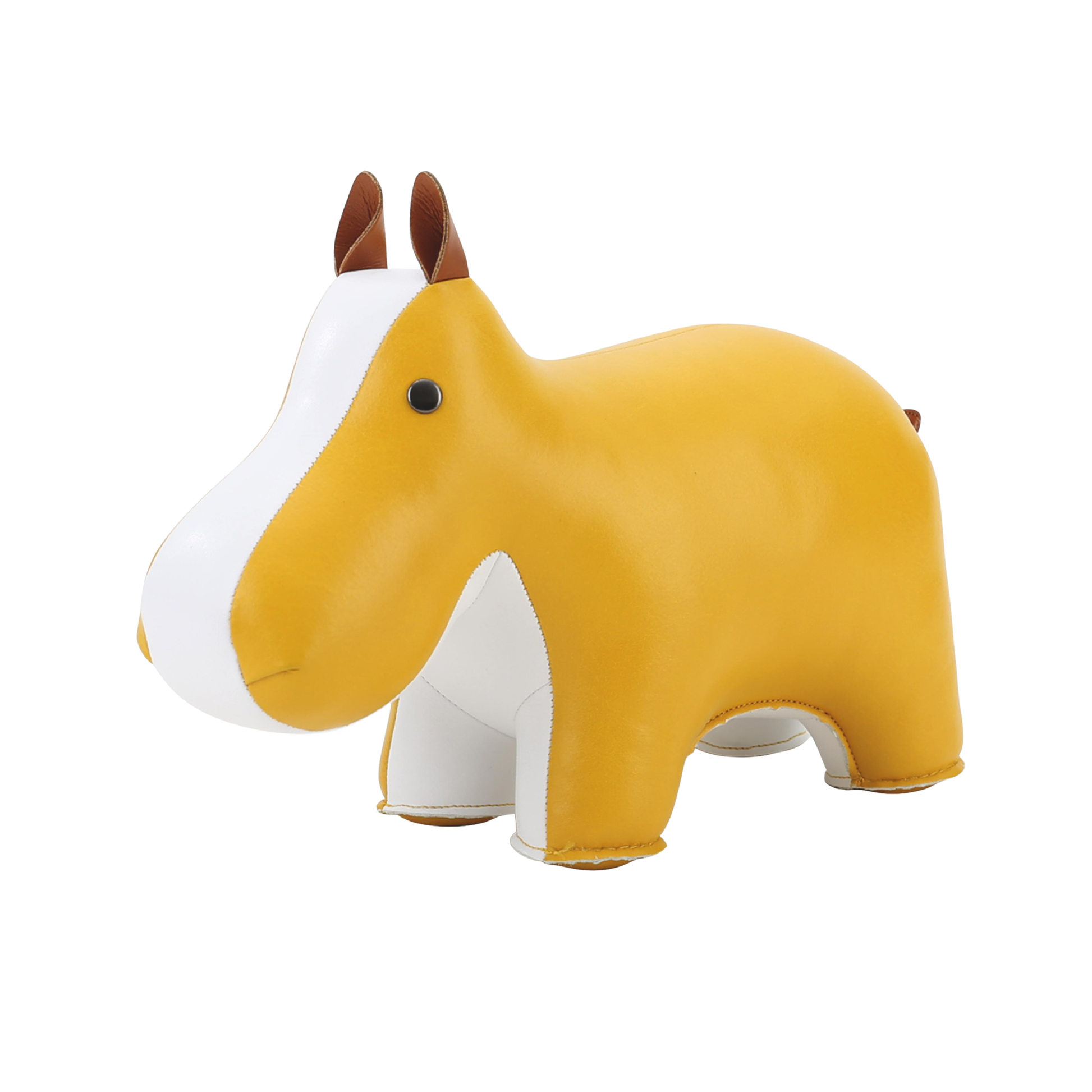Zuny Doorstop Classic Hippo Ochre Yellow